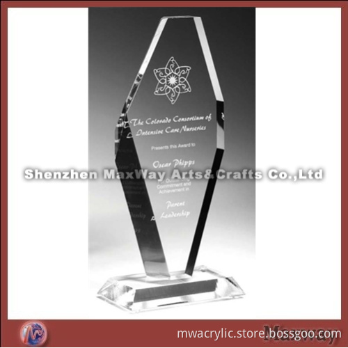 Transparent Custom Acrylic Trophy